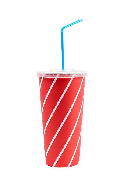 istock Soda drink with blue straw 144317223
