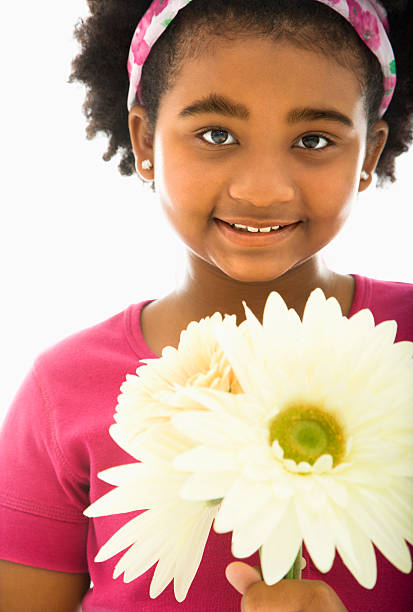 istock Girl holding bouquet. 144317459