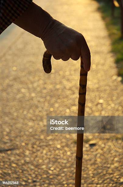 Senior Cidadão Com Bengala - Fotografias de stock e mais imagens de 70 anos - 70 anos, Andar, Antigo