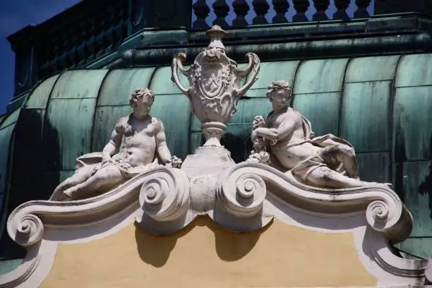 Photo of Wonderful scultures in top of a Restaurant in Tiergarten Schoenbrunn
