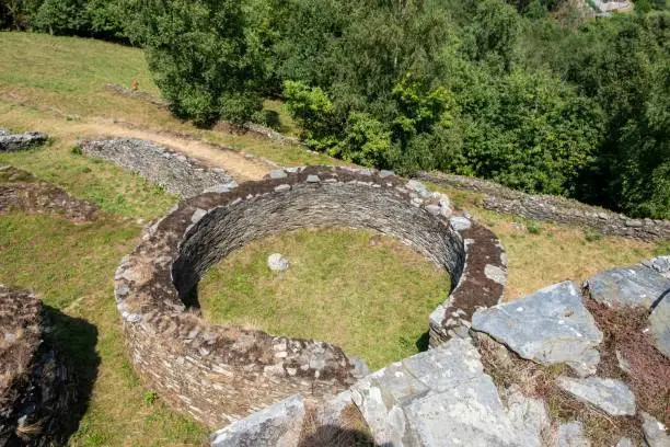 Photo of Castro de Coana, archaeological site from the Iron Age. Asturias, Spain.