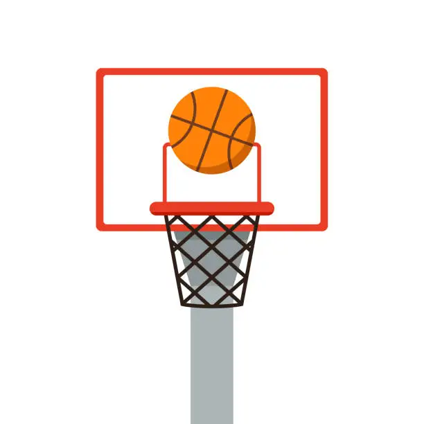 Vector illustration of basketball cartoon vector. free space for text. wallpaper. copy space.