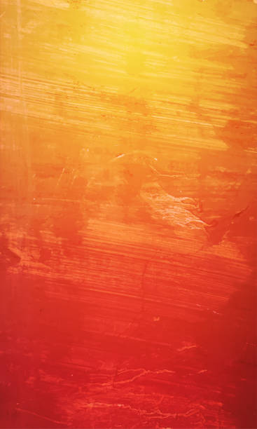 鮮やかな素朴な明るいオレンジ、レンガ赤、黄色の空と空白のカラフルな火、激しいベクター画像の背景に、アーティストの油絵のような自己グランジテクスチャとグラデーション効果 - backgrounds red background red textured点のイラスト素材／クリップアート素材／マンガ素材／アイコン素材