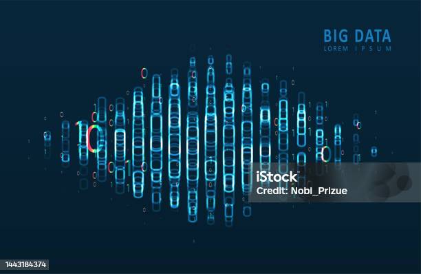 Simple Digital Code Image Stream Of Encoded Data Abstract Digital Code Visualization Stock ...