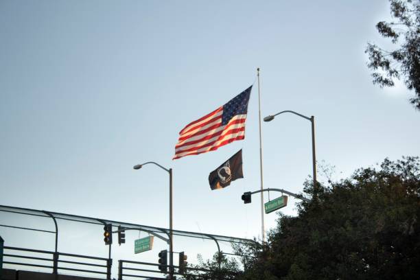 istock American flag waving in the wind 1443189022