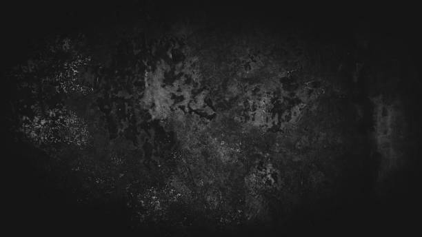 istock Closeup of a grunge black background 1443189537