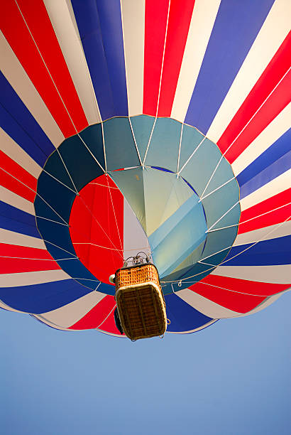 A colorful hot air balloonoon stock photo