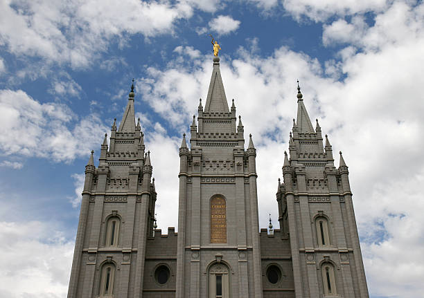 istock Salt Lake Temple Set Against A Cloudy Sky 144319380