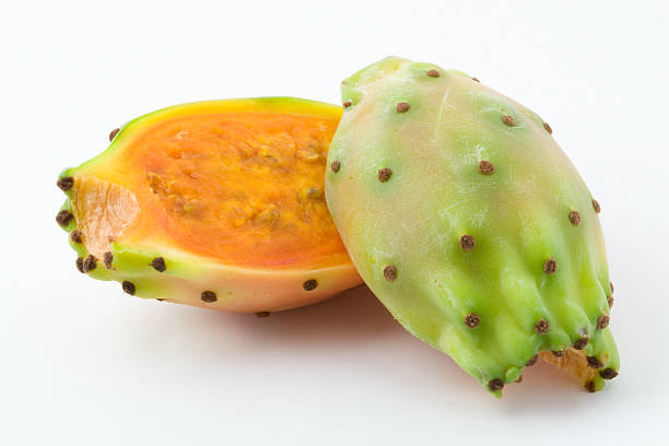 ficus-indica - prickly pear fruit imagens e fotografias de stock