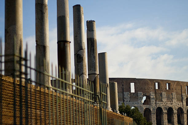 industrial rome stock photo