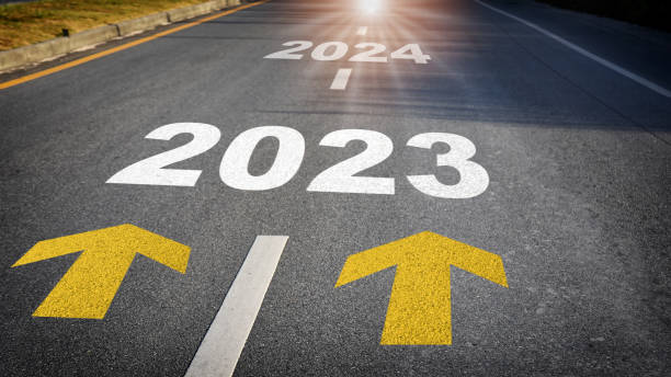 planification de la stratégie d’affaires de la reprise de 2023 à 2024 - voeux 2024 photos et images de collection
