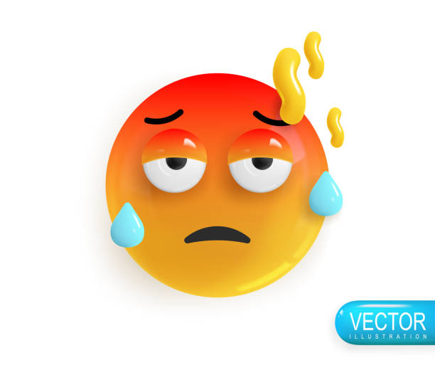 istock Emoji face. Realistic 3d design. Emoticon yellow glossy color. Icon in plastic cartoon style 1443197983