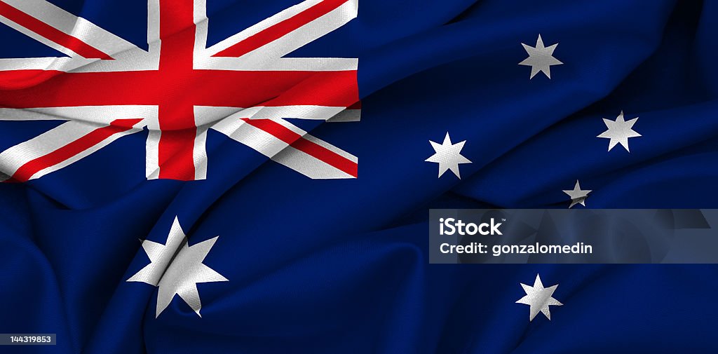 Bandeira Australiana-Austrália - Royalty-free Ao Ar Livre Foto de stock