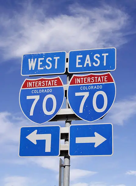 colorado interstate 70 sign