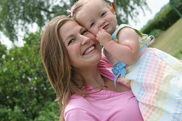 istock Mom and Daughter smiling 144320049