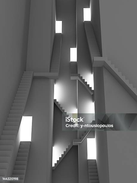 Complex Treppe Stockfoto und mehr Bilder von Unendlichkeit - Unendlichkeit, Treppe, Digital generiert