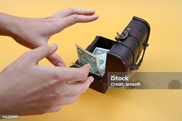 Cashbox Stock Photo - Download Image Now - Finance, American One Dollar Bill, Box - Container