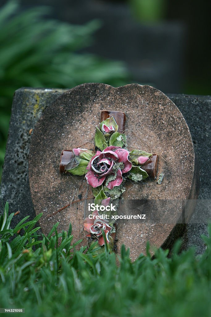 Bela headstone - Royalty-free Cemitério Foto de stock