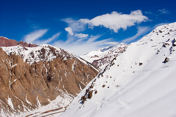 istock Snow covered mountains in Mendoza, Argentina 144321080