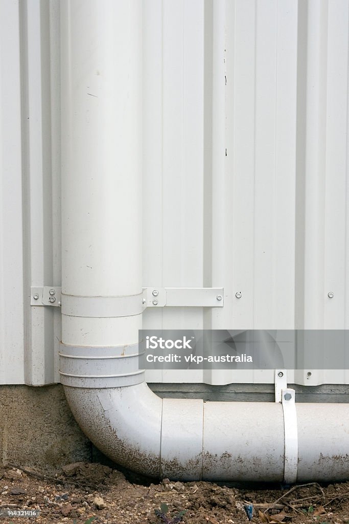 150 mm PVC Stormwater Downpipe 90-Grad-Winkel - Lizenzfrei Rohr Stock-Foto