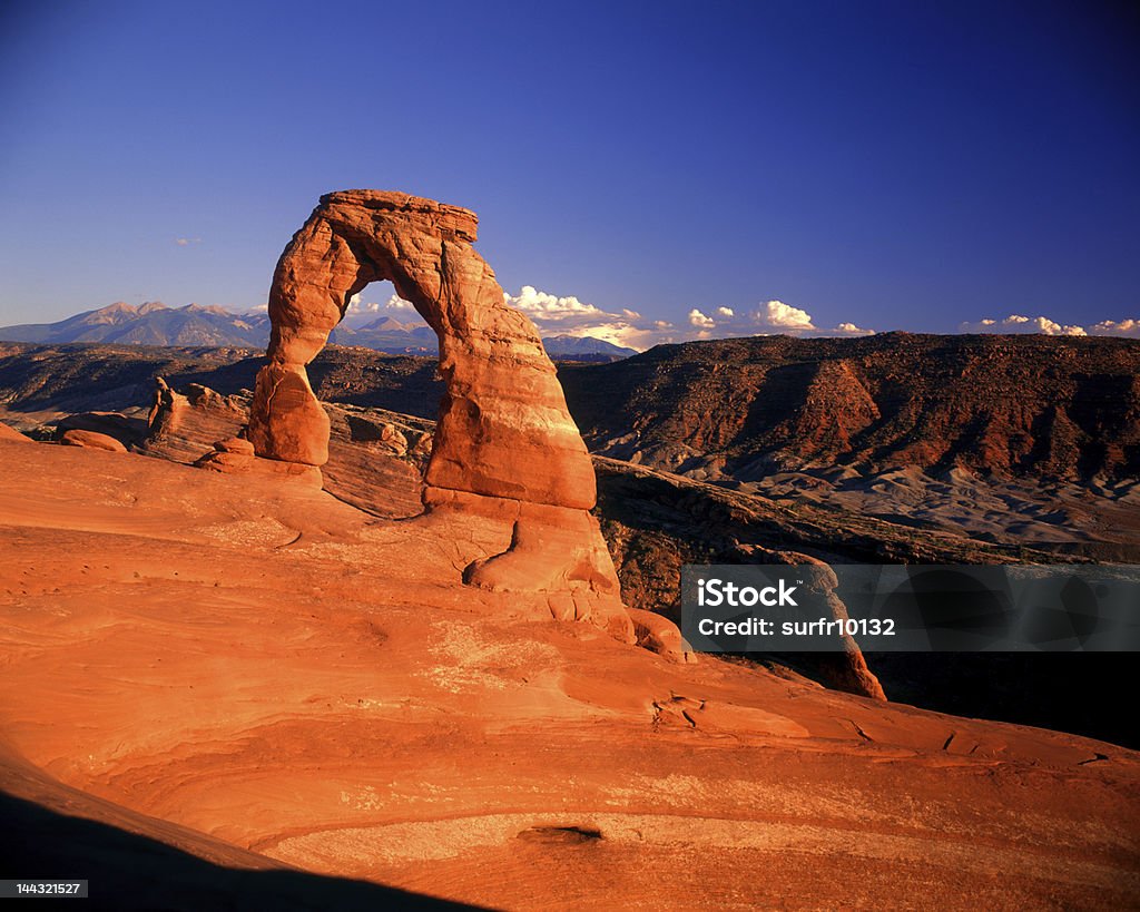 Delicate Arch Camera Vinette of the Arch Arches National Park Stock Photo