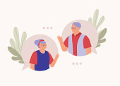 istock Senior Couple Chatting With Each Other. 1443217585