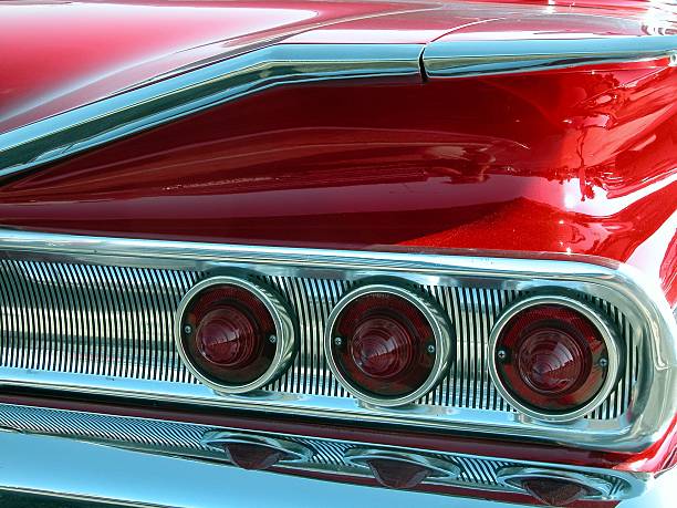 istock Red 1960 Chevrolet Impala Taillight and Fin 144321840