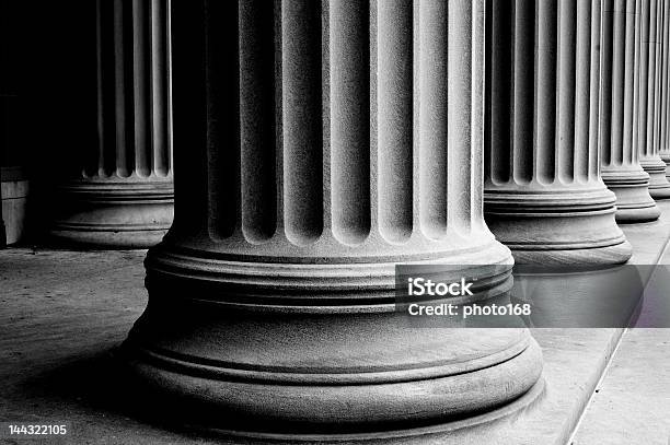 Columns Stock Photo - Download Image Now - Architectural Column, Law, Courthouse