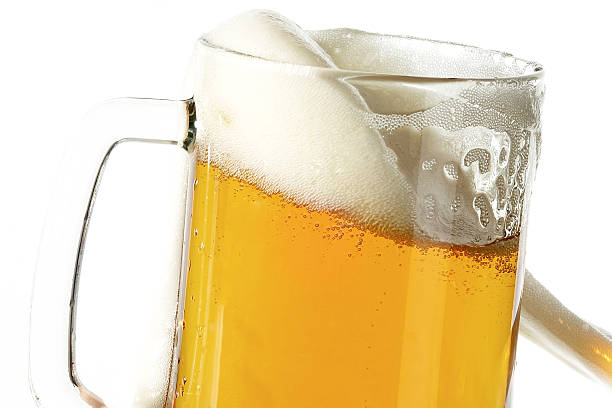 Beer in glass Beer in glass on the white background mickey mantle stock pictures, royalty-free photos & images