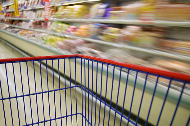 istock Cart in supermarket 144322205