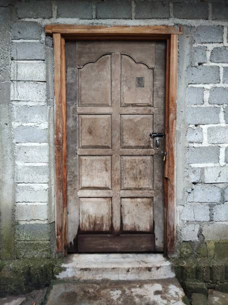istock Wooden door 1443228908