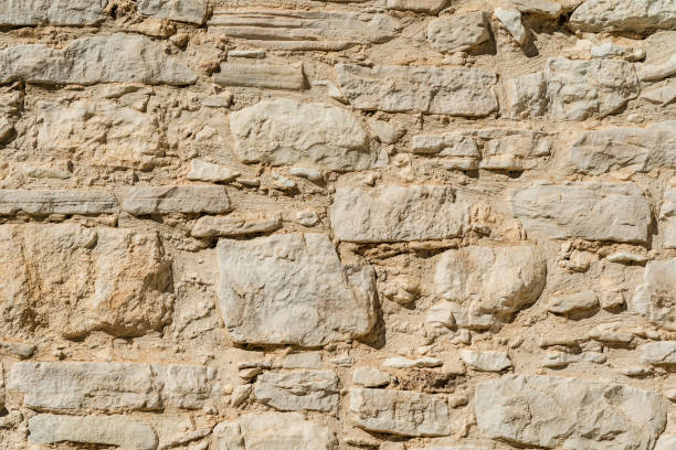 istock Close up photo of old stone wall. Texture 1443229262