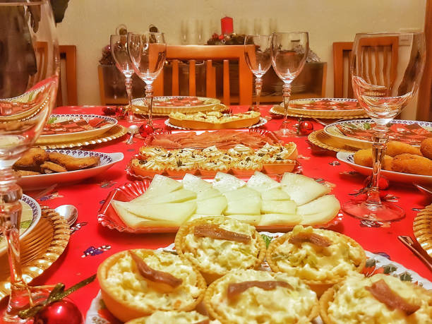 istock table full of plates with food 1443230165