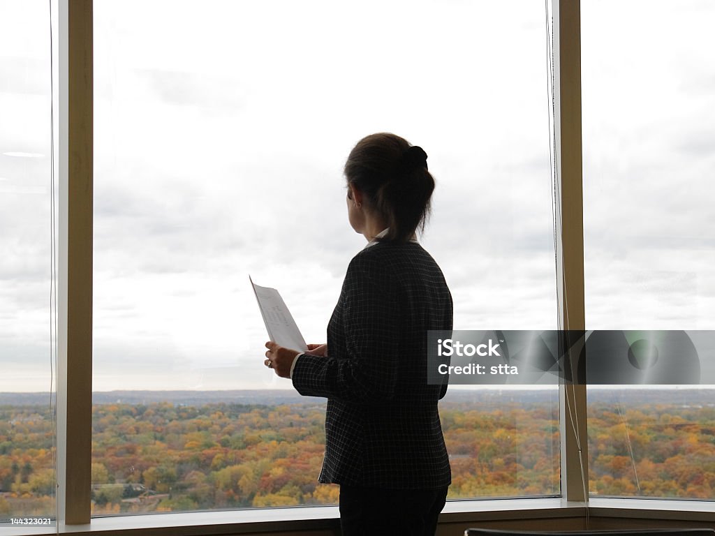 Деловая женщина в офисе - Стоковые фото Белый роялти-фри