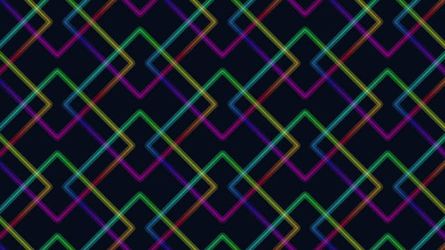 Gradient squares pattern with neon color