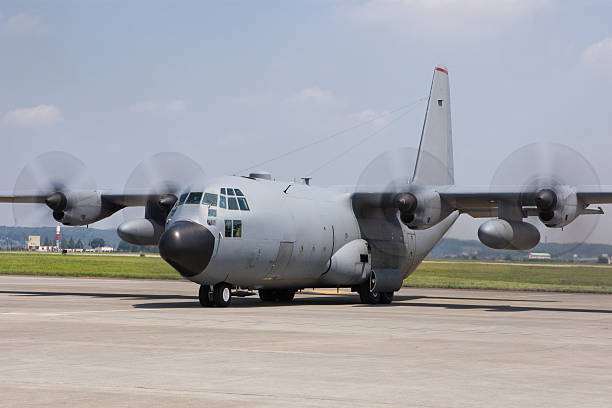 istock C-130 Military Transport Plane 144323742
