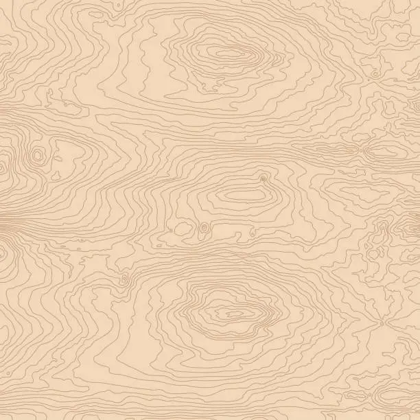 Vector illustration of Seamless wooden pattern. Wood grain texture. Dense lines. Abstract brown background. Vector illustration