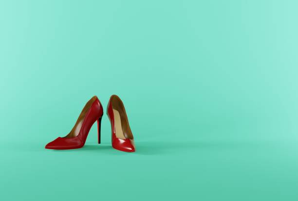 istock High heels on a green background. 1443239188