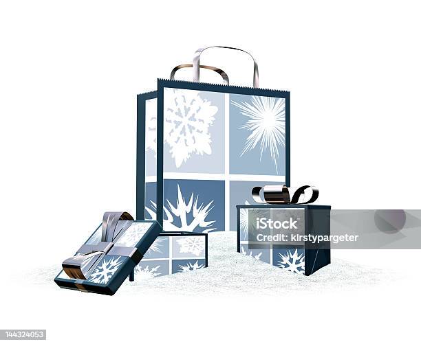 Bolsas De La Compra Foto de stock y más banco de imágenes de Bolsa - Objeto fabricado - Bolsa - Objeto fabricado, Caja, Copo de nieve