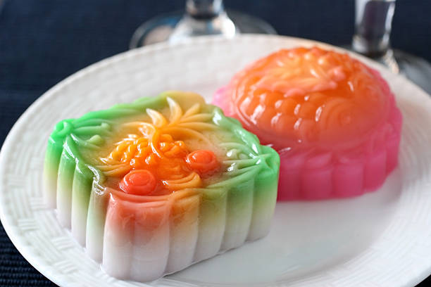 Jelly Mooncake stock photo