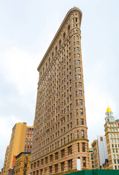 edificio flatiron en manhattan. nueva york. - new york state new york city color image photography fotografías e imágenes de stock