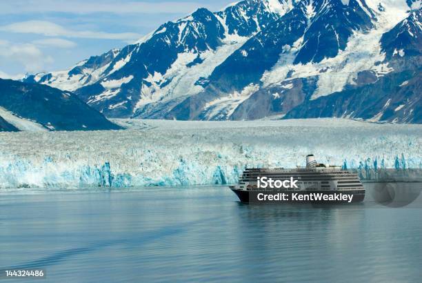 Alaska Cruise Ship Boat Near Glacier Stock Photo - Download Image Now - Alaska - US State, Cruise Ship, Cruise - Vacation