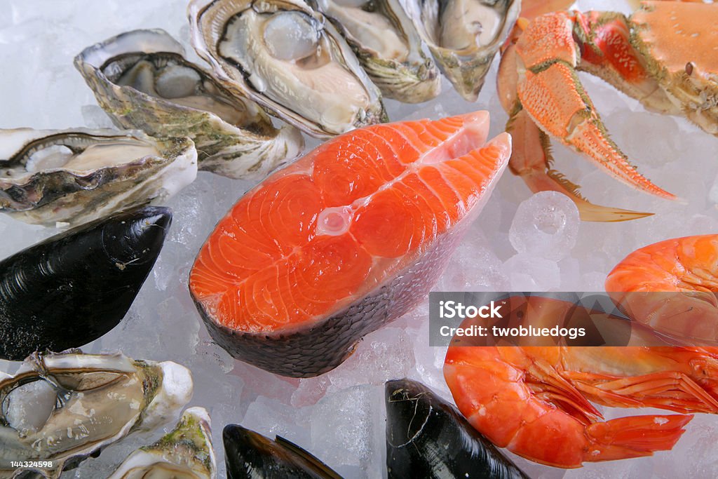 Fisch und Meeresfrüchte - Lizenzfrei Auster Stock-Foto