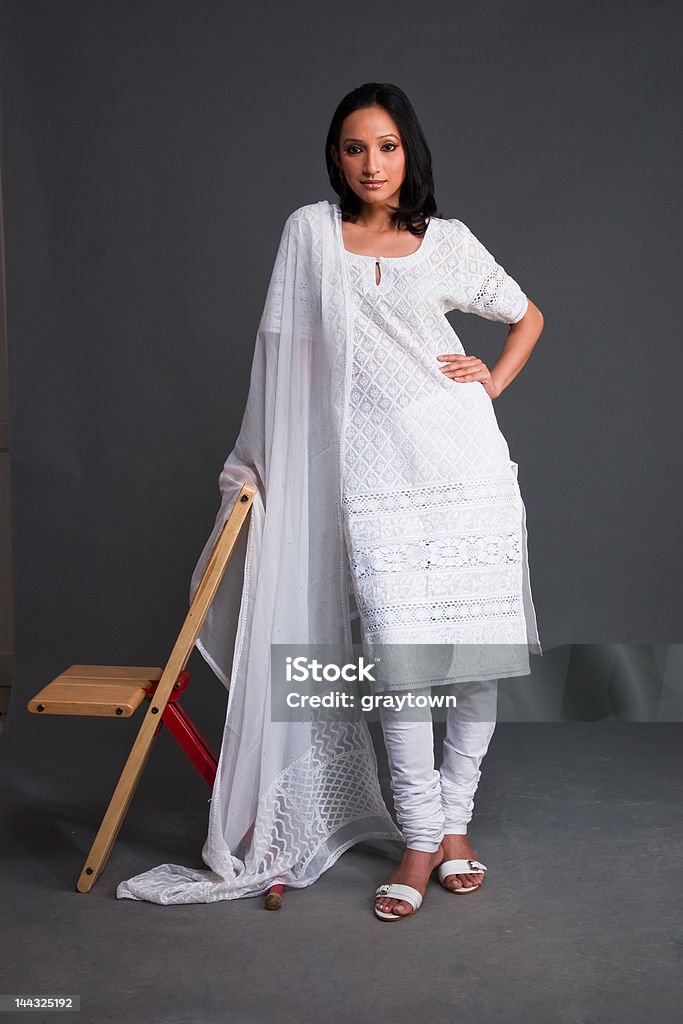 Indian gestickten Women's Bekleidung - Lizenzfrei Kurta Stock-Foto