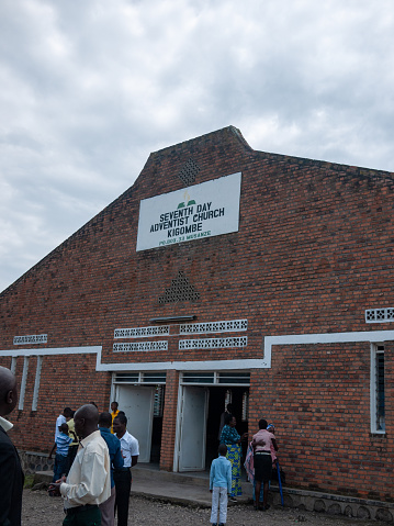 Musanze, Rwanda - April, 2013: church for adventists