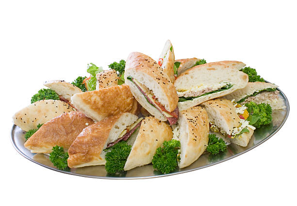 Catering Lunch Sandwich Platter stock photo