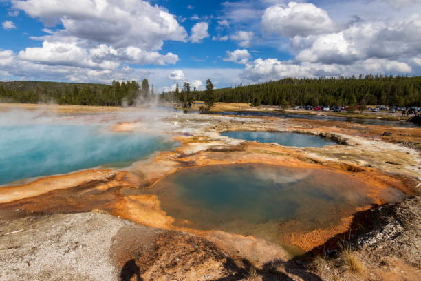 istock Hot spring at Yellowstone National Park. USA. 1443256533