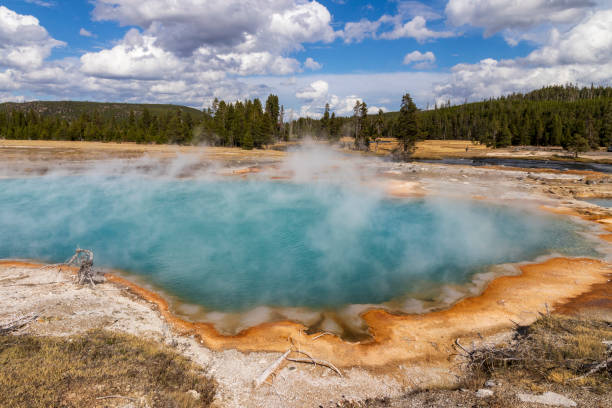 istock Hot spring at Yellowstone National Park. USA. 1443256567