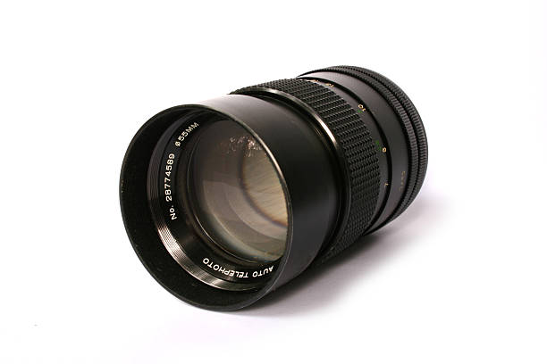 camera lens - front stock photo