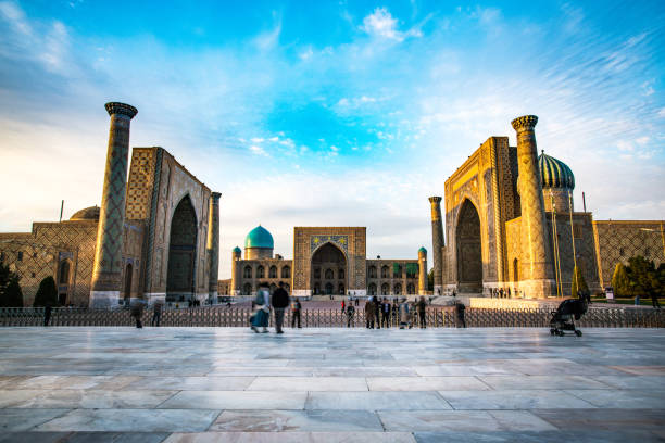 istock Registan Square in Samarkand, Uzbekistan 1443260979